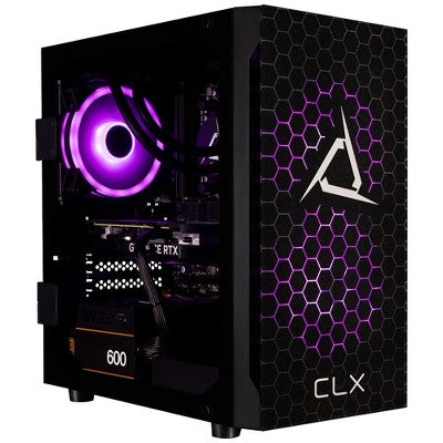 CLX SET Gaming PC TGMSETRTA3702BM - AMD Ryzen 7 7700X 4.5GHz 8-Core, 32GB DDR5, GeForce RTX 4060 8GB, 1TB NVMe M.2 SSD, 2TB HDD, WiFi, Win 11