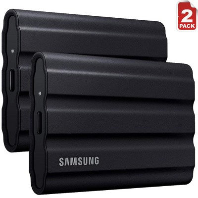Samsung MU-PE4T0S T7 4TB Shield Portable SSD, USB 3.2 (2-Pack)