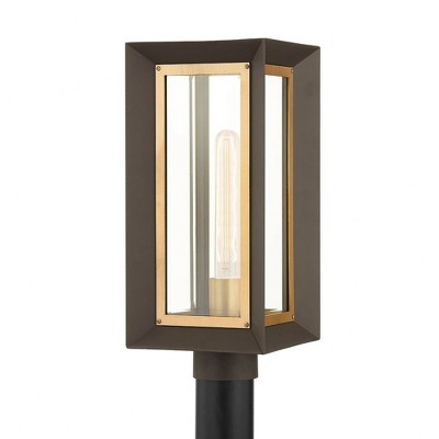 Troy Lighting Lowry 1 - Light Post Light in Bronze Clear Shade