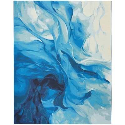 Nourison Color Splash Contemporary Indoor/Outdoor Flatweave Rug