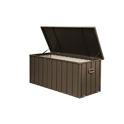 Gulches 160 Gallon Outdoor Storage Deck Box Waterproof, Large Patio Storage Bin for Outside Cushions, Throw Pillows, Garden Tools, Lockable,Dark Brown