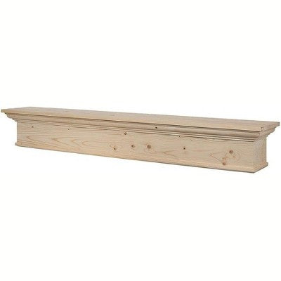 Mantels Direct Bellamy Decorative Wood Fireplace Mantel Floating Wall Shelf