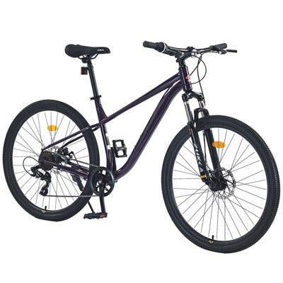 Gulches 27.5 Inch Wheels 8 Speed Mountain Bike, for Men Women Boys and Girls, Front Suspension, Steel Frame