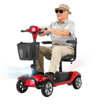 TROPOW Foldable 4-Wheel Mobility Scooter for Adults, 330LBS Capacity, for Outdoor Use