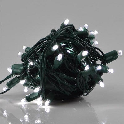 Celebrations LED Grand Mini Pure White 50 CT String Christmas Lights 25 FT