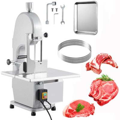 TROPOW Bone Saw Machine, Frozen Meat Cutter, 19.3" x 15" Workbeach, 0.16-7.9 Inch Cutting Thickness