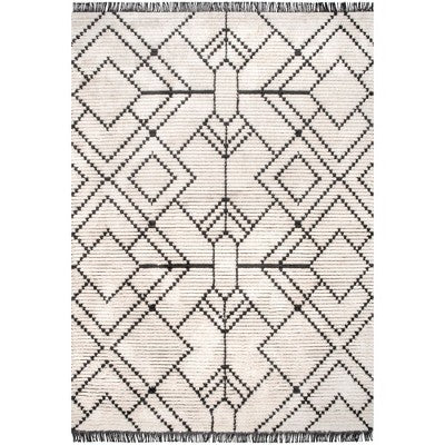 Nuloom Carlina Geometric Shag Fringe Indoor Area Rug