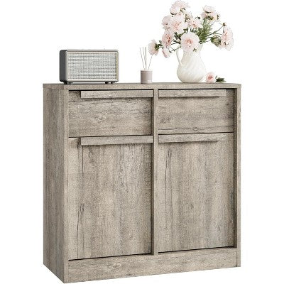 Acekool 31.5''/62.4" Modern Sideboard Buffet Cabinet with 2/4 Doors, Wood Color, Large Storage for Kitchen, Dining Room, or Living Room
