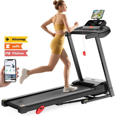 Treadmill 300 LBS Capacity Pro Folding Treadmills for Home, 2.75HP Motor,3 Incline Levels,0.6-7.5MPH,Compact for Running & Jogging Exercise Machine