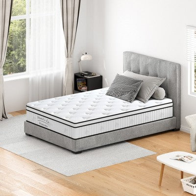 Yinvani Mattress,12 Inch Hybrid Mattress, Individually Pocketed Innerspring, Medium Firm