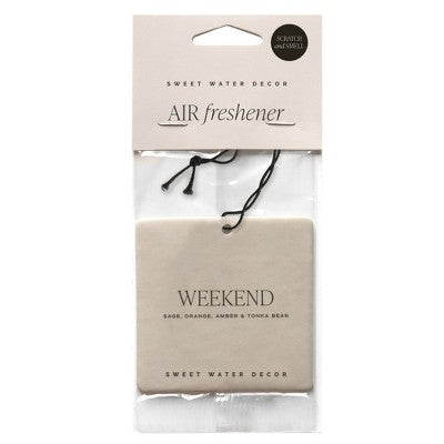 Sweet Water Decor Weekend Hanging Air Freshener