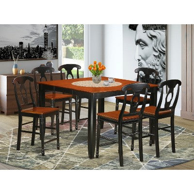 HomeStock Belmont Counter Height Pub Set-Pub Table And Dinette Chairs