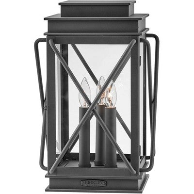 Hinkley Montecito 18 1/2" High Museum Black Outdoor Pier Light