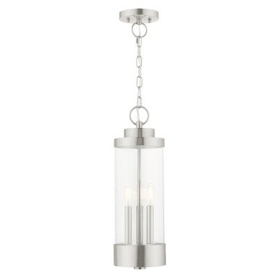 Livex Lighting Hillcrest 3 - Light Pendant in Brushed Nickel