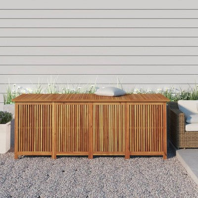 vidaXL Patio Storage Box 78.7"x31.5"x29.5" Solid Wood Acacia