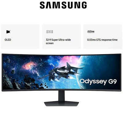 Samsung 49" Odyssey G9 G95C DQHD HDR 1000 Curved Gaming Monitor (Refurbished)
