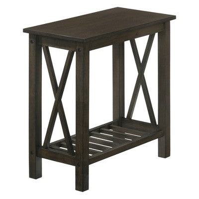 24/7 Shop At Home Pluff 1 Shelf Side Table