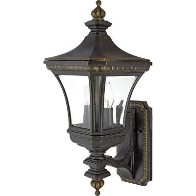 Devon 2-Light Imperial Bronze Outdoor Wall Lantern