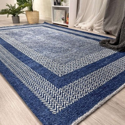 Alfa Rich Washable Area Rugs for Living Room Bedroom Kitchen Dining Decor Cotton Pet Friendly Rug