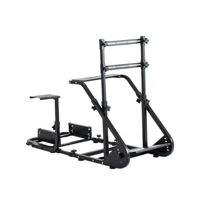 Angel Sar Enhanced Racing Simulator Cockpit, Universal Driving Seat Frame Compatible with Fanatec, Thrustmaster, Logitech & Moza Wheels