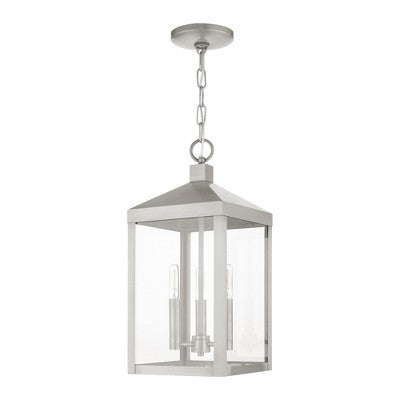 Livex Lighting Nyack 3 - Light Pendant in Brushed Nickel