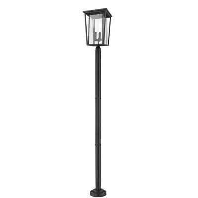 Z-Lite Seoul 3 - Light Post Light in Black