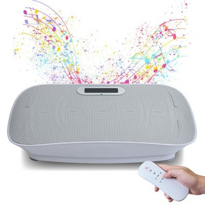 TopComfy Full Body Vibration Platform Exercise 10 Frequency Fitness Massage Weight Loss Fat Burner for Unisex Home Workouts, Grey, 33.5"*20"*8.25"
