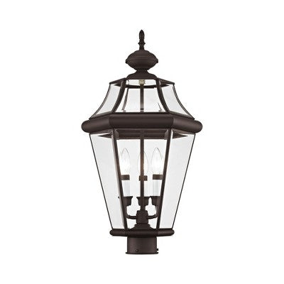 Livex Lighting Georgetown 3 - Light Post Light in Bronze