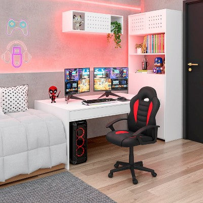 CAVINAS Executive Office Chair, Adjustable Desk Chair, Fully Reclining Computer Chair with Footrest for Study, Home Office