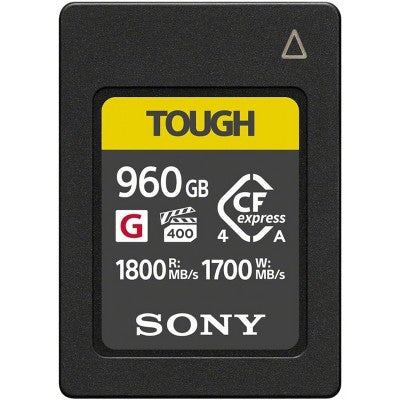 Sony CEA-G Series CFexpress 960GB Type A Memory Card - IP57-Rated, VPG400 Certified Up to 1800MB/s Read, 1700MB/s Write