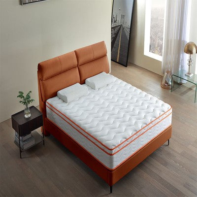 Okak Modern 12Inch Euro Top Individual Hybrid Mattress with Memory Foam for Comfy Sleep,Medium Feel Bed Mattresses