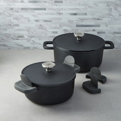 BergHOFF Phantom Nonstick Ceramic Covered Stockpot, Recycled Cast Aluminum