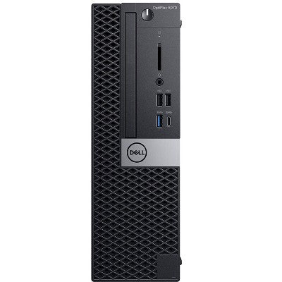 Refurbished Dell 5070-SFF Certified Pre-Owned PC, Core i5-9500 3.0GHz, 16GB, 256GB SSD-2.5, Win11P64, Manufacture Refurbished