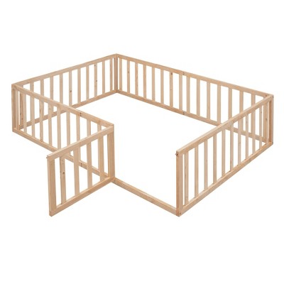 Okak Bed Guard Rails for Full Size Bed,Baby Bed Rail Guard for Toddlers,Natural