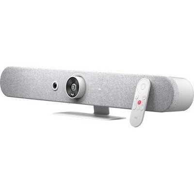 Logitech Rally Bar Mini - White - 3840 x 2160 Video - 120° Angle - 4x Digital Zoom - Microphone - Wireless LAN - Network (RJ-45)