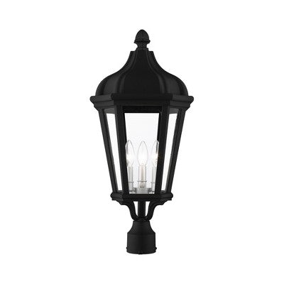 Livex Lighting Morgan 3 - Light Post Light in Textured Black