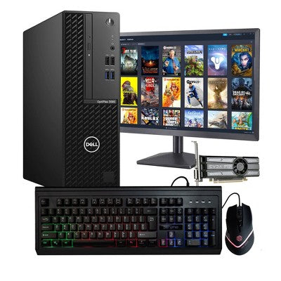 Dell OptiPlex 3080 Gaming Desktop Computer | 22in LCD Monitor | Intel i5 + GeForce GT 1030 2GB GPU | 16GB DDR4 RAM | 1TB SSD | Windows 11 Pro