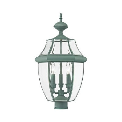 Livex Lighting Monterey 3 - Light Lantern in Verdigris