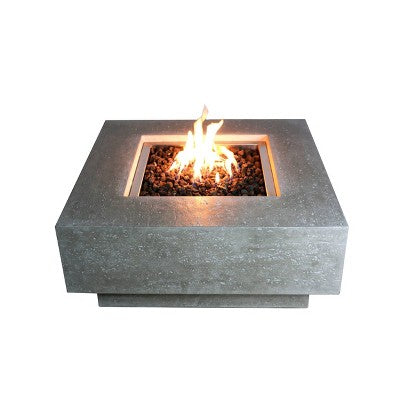 Manhattan 36" Outdoor Fire Pit Propane Table Backyard Patio Heater - Elementi