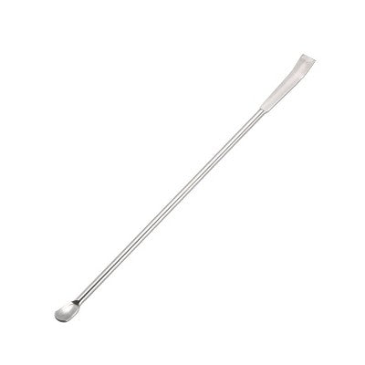 Unique Bargains 304 Stainless Steel 2 in 1 Smooth Powders Sampling Micro Lab Spoons 2 Pcs