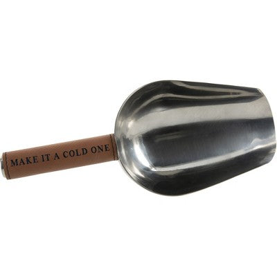 Pavilion Gift Company - Cold One - PU Leather & Stainless Steel Ice Scoop - Food Scoops