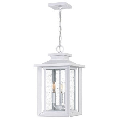 Wakefield 3-Light Matte White Outdoor Hanging Lantern