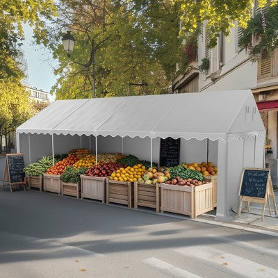 Captiva Designs 13’x26’ & 13’x32’ Heavy-Duty Canopy Tents – Waterproof, UV Resistant with Vents & Sidewalls for Events, Markets, Weddings, and Parties