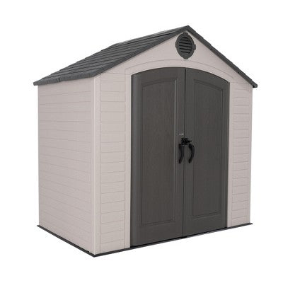 Lifetime 8' x 5' Tan Outdoor Storage Shed, Tan (60392)