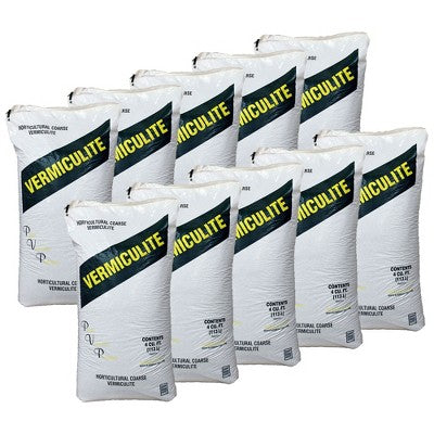 PVP Industries Medium Vermiculite Professional Grade Soil Conditioner, 10 Pack