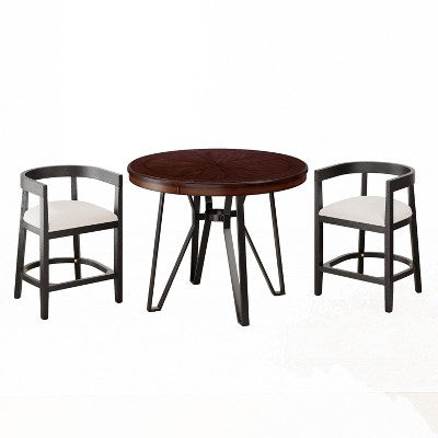 Christopher Knight Home Ethan 3pcs Upholstered Wood and Metal Bar Set