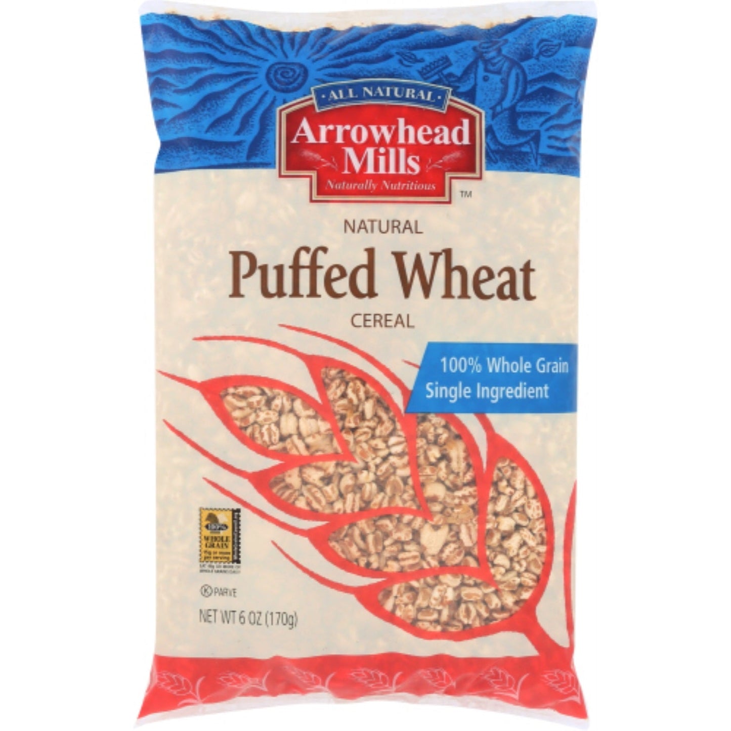 Arrowhead Mills, Cereal Puff Wheat Ns, 6 Oz, (Pack Of 12)