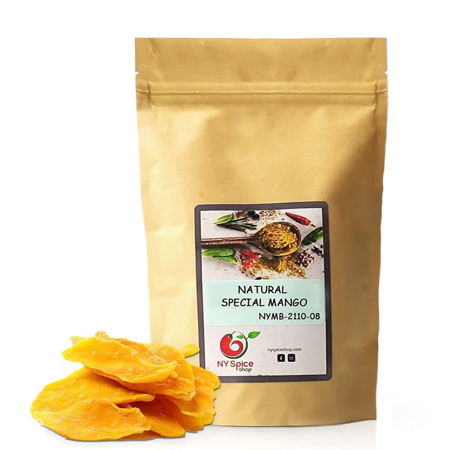 Ny Spice Shop Tropical Fields - 1 Pound - Dried Mango Slices - Sugar Free Natural Dried Mango