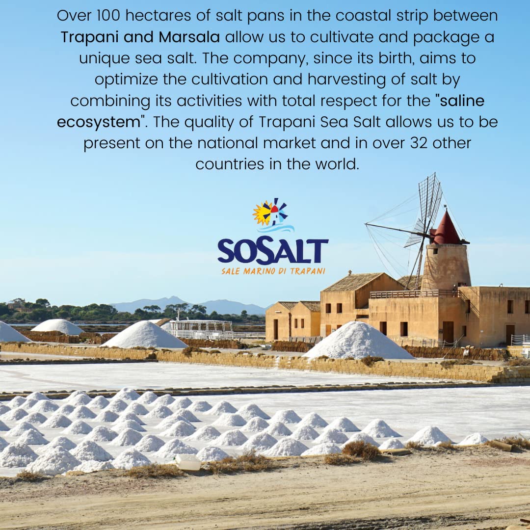 SoSalt, Kosher Certified Coarse Sea Salt from Sicily, 3 lb (1.36kg)
