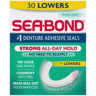 Sea-bond Denture Adhesive Seals, Lowers, Fresh Min...
️